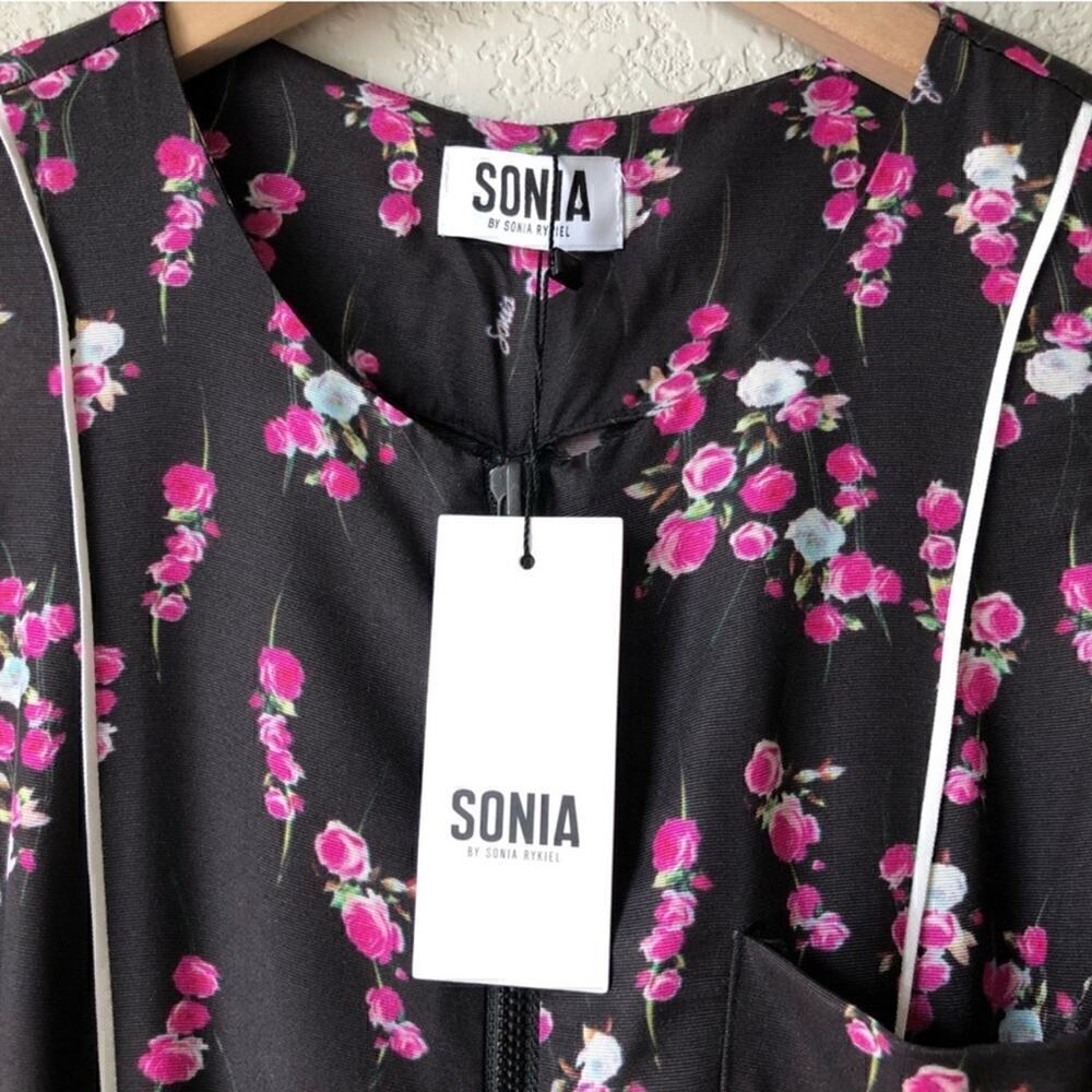Sonia Rykiel Roses Print Wide Leg Jumpsuit Size 34 NWT - Picture 4 of 7